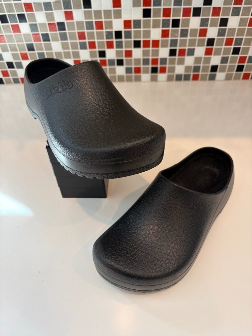 Birkenstock Super-Birki Clog - Black PU - 40 EU (9-9.5 US)